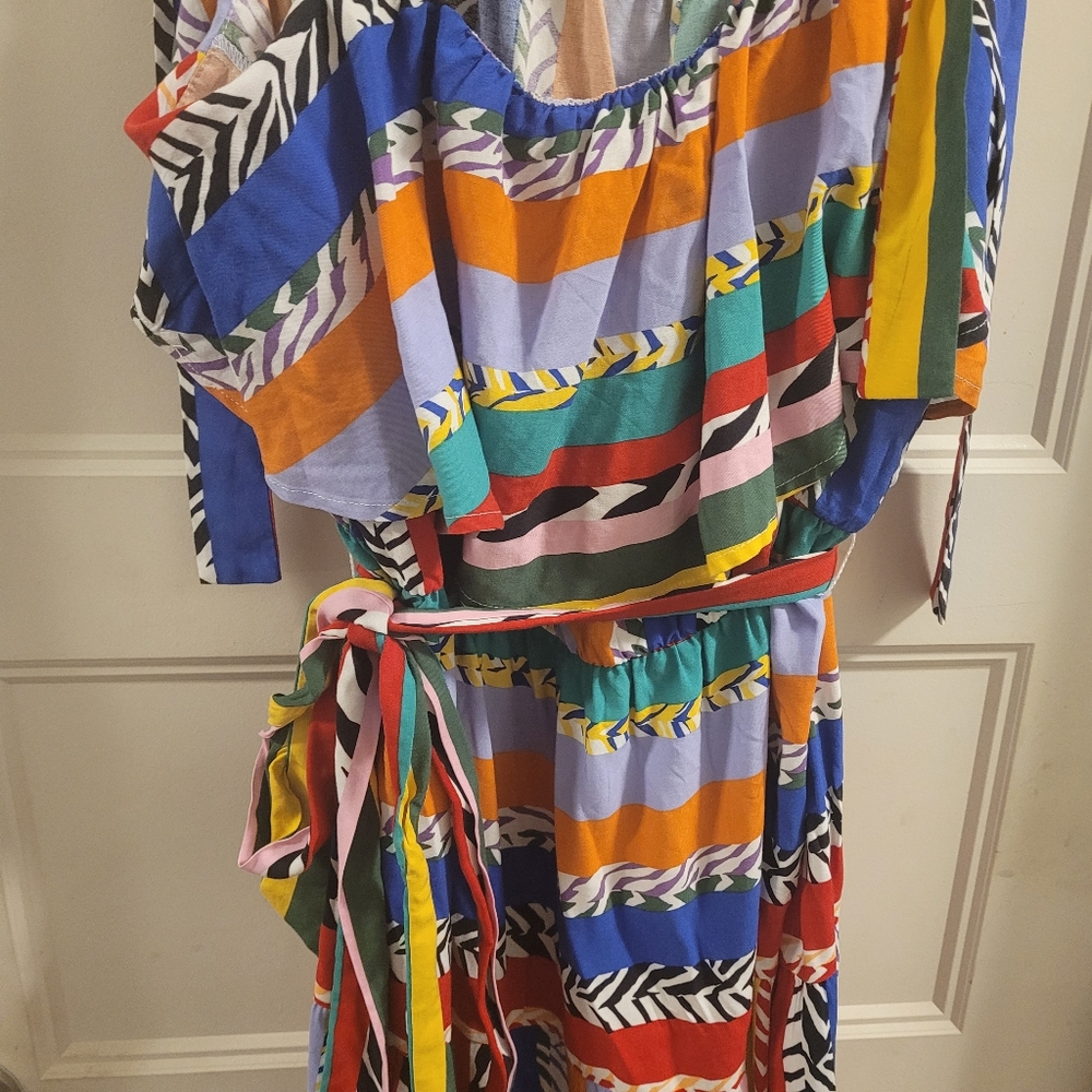 Eloquii Patchwork African Like Print Sundress - image 4